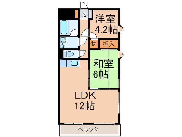 フォーレスト本城の物件間取画像